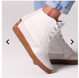 Sorel White High-Top Sneakers